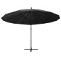Sombrilla colgante con palo de aluminio gris antracita 3 m de vidaXL, Sombrillas - Ref: Foro24-47222, Precio: 132,93 €, Descu...