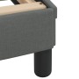 Estructura de cama con cabecero de tela gris oscuro 120x200 cm de , Camas y somieres - Ref: Foro24-373146, Precio: 140,02 €, ...