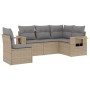Juego de sofás jardín con cojines 5 pzas ratán sintético beige de , Conjuntos de jardín - Ref: Foro24-3220168, Precio: 343,06...
