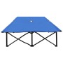 Tumbona doble plegable acero azul de vidaXL, Tumbonas - Ref: Foro24-47759, Precio: 108,90 €, Descuento: %