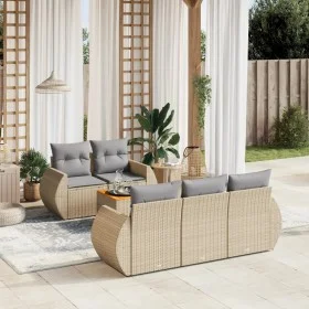Juego de sofás jardín con cojines 6 pzas ratán sintético beige de , Conjuntos de jardín - Ref: Foro24-3257221, Precio: 452,77...