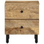 Mesita de noche de madera maciza de mango 40x33x46 cm de , Mesitas de noche - Ref: Foro24-356889, Precio: 58,85 €, Descuento: %