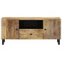 Mueble de TV madera maciza de mango 105x33x46 cm de , Muebles TV - Ref: Foro24-356905, Precio: 89,08 €, Descuento: %