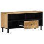 Mueble de TV madera maciza de mango 100x33x46 cm de , Muebles TV - Ref: Foro24-356907, Precio: 69,45 €, Descuento: %