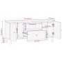 Mueble de TV madera maciza de mango 105x33x46 cm de , Muebles TV - Ref: Foro24-356905, Precio: 89,08 €, Descuento: %