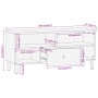 Mueble de TV madera maciza de mango 100x33x46 cm de , Muebles TV - Ref: Foro24-356907, Precio: 69,45 €, Descuento: %