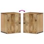 Armario de baño de pared madera maciza de mango 38x33x48 cm de , Tocadores de baño - Ref: Foro24-356911, Precio: 97,57 €, Des...