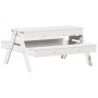 Mesa de pícnic con arenero de niños madera maciza pino blanco de , Mesas de jardín - Ref: Foro24-832593, Precio: 106,48 €, De...