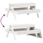 Mesa de pícnic con arenero de niños madera maciza pino blanco de , Mesas de jardín - Ref: Foro24-832593, Precio: 106,48 €, De...