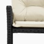 Sofá de jardín en forma de L con mesa y cojines ratán PE negro de , Sofás de exterior - Ref: Foro24-365571, Precio: 205,58 €,...