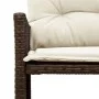 Sofá de jardín en forma de L con mesa y cojines ratán PE marrón by , Outdoor sofas - Ref: Foro24-365573, Price: 225,88 €, Dis...