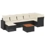 Set de sofás de jardín 8 piezas y cojines ratán sintético negro by , Modular outdoor sofas - Ref: Foro24-3224229, Price: 450,...