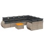 Set de sofás de jardín 10 pzas con cojines ratán sintético gris de , Conjuntos de jardín - Ref: Foro24-3257495, Precio: 625,2...