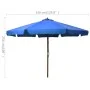 Sombrilla de jardín con palo de madera azul celeste 330 cm de vidaXL, Sombrillas - Ref: Foro24-47219, Precio: 106,36 €, Descu...