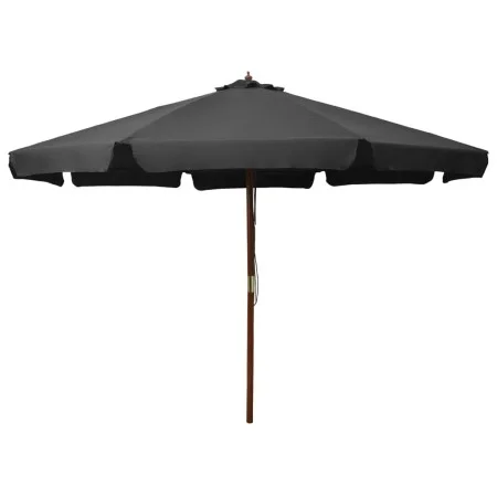 Sombrilla de jardín con palo de madera gris antracita 330 cm de vidaXL, Sombrillas - Ref: Foro24-47214, Precio: 106,26 €, Des...