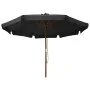 Sombrilla de jardín con palo de madera gris antracita 330 cm de vidaXL, Sombrillas - Ref: Foro24-47214, Precio: 106,26 €, Des...