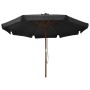 Sombrilla de jardín con palo de madera gris antracita 330 cm de vidaXL, Sombrillas - Ref: Foro24-47214, Precio: 108,86 €, Des...