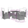 Set comedor de jardín 5 piezas con cojines ratán sintético gris de , Conjuntos de jardín - Ref: Foro24-3277398, Precio: 569,3...