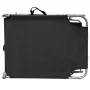 Folding sun lounger with black aluminum awning by vidaXL, Loungers - Ref: Foro24-47770, Price: 59,97 €, Discount: %