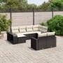 Set de sofás de jardín 10 pzas cojines ratán sintético negro de , Conjuntos de jardín - Ref: Foro24-3228896, Precio: 491,88 €...