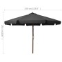 Sombrilla de jardín con palo de madera gris antracita 330 cm de vidaXL, Sombrillas - Ref: Foro24-47214, Precio: 108,86 €, Des...