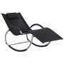 Tumbona con almohada textileno negro de vidaXL, Tumbonas - Ref: Foro24-47788, Precio: 112,55 €, Descuento: %