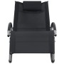 Tumbona con almohada textileno negro de vidaXL, Tumbonas - Ref: Foro24-47788, Precio: 112,55 €, Descuento: %