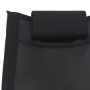 Tumbona con almohada textileno negro de vidaXL, Tumbonas - Ref: Foro24-47788, Precio: 112,55 €, Descuento: %