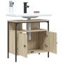 Armario lavabo baño madera ingeniería roble Sonoma 60x30x60 cm de , Tocadores de baño - Ref: Foro24-842437, Precio: 58,71 €, ...