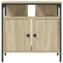 Armario lavabo baño madera ingeniería roble Sonoma 60x30x60 cm de , Tocadores de baño - Ref: Foro24-842437, Precio: 58,71 €, ...
