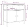 Armario lavabo baño madera ingeniería roble Sonoma 60x30x60 cm de , Tocadores de baño - Ref: Foro24-842437, Precio: 58,71 €, ...