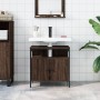Armario lavabo baño madera ingeniería roble marrón 60x30x60 cm de , Tocadores de baño - Ref: Foro24-842440, Precio: 52,21 €, ...