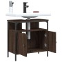 Armario lavabo baño madera ingeniería roble marrón 60x30x60 cm de , Tocadores de baño - Ref: Foro24-842440, Precio: 52,21 €, ...