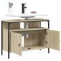 Armario lavabo baño madera ingeniería roble Sonoma 80x30x60 cm de , Tocadores de baño - Ref: Foro24-842442, Precio: 73,89 €, ...