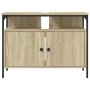 Armario lavabo baño madera ingeniería roble Sonoma 80x30x60 cm de , Tocadores de baño - Ref: Foro24-842442, Precio: 73,89 €, ...