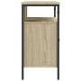 Armario lavabo baño madera ingeniería roble Sonoma 80x30x60 cm de , Tocadores de baño - Ref: Foro24-842442, Precio: 73,89 €, ...