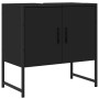 Armario para lavabo de baño madera ingeniería negro 60x33x60 cm de , Tocadores de baño - Ref: Foro24-842456, Precio: 46,45 €,...