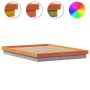 Estructura de cama LED madera maciza pino marrón cera 160x200cm de , Camas y somieres - Ref: Foro24-844416, Precio: 142,27 €,...