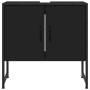 Armario para lavabo de baño madera ingeniería negro 60x33x60 cm de , Tocadores de baño - Ref: Foro24-842456, Precio: 46,45 €,...