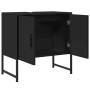 Armario para lavabo de baño madera ingeniería negro 60x33x60 cm de , Tocadores de baño - Ref: Foro24-842456, Precio: 46,45 €,...