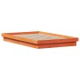 Estructura de cama LED madera maciza pino marrón cera 140x190cm de , Camas y somieres - Ref: Foro24-844423, Precio: 132,72 €,...