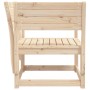Silla de jardín madera madera maciza de pino de , Sofás de exterior - Ref: Foro24-844674, Precio: 71,66 €, Descuento: %