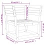 Silla de jardín madera madera maciza de pino de , Sofás de exterior - Ref: Foro24-844674, Precio: 71,66 €, Descuento: %