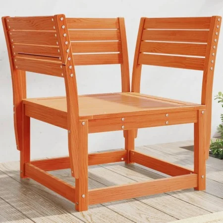 Silla de jardín madera madera maciza de pino marrón cera de , Sofás de exterior - Ref: Foro24-844676, Precio: 94,51 €, Descue...