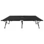 Black steel folding double lounger by vidaXL, Loungers - Ref: Foro24-47760, Price: 124,48 €, Discount: %