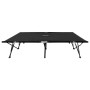 Tumbona doble plegable acero negra de vidaXL, Tumbonas - Ref: Foro24-47760, Precio: 133,22 €, Descuento: %