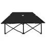 Black steel folding double lounger by vidaXL, Loungers - Ref: Foro24-47760, Price: 124,48 €, Discount: %