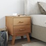 Mesita de noche OLDEN madera maciza de pino marrón de , Mesitas de noche - Ref: Foro24-358582, Precio: 67,30 €, Descuento: %
