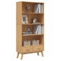 Estantería de 4 niveles OLDEN madera maciza de pino marrón de , Librerías y estanterías - Ref: Foro24-358612, Precio: 216,78 ...