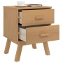 Mesita de noche OLDEN madera maciza de pino marrón de , Mesitas de noche - Ref: Foro24-358582, Precio: 67,30 €, Descuento: %
